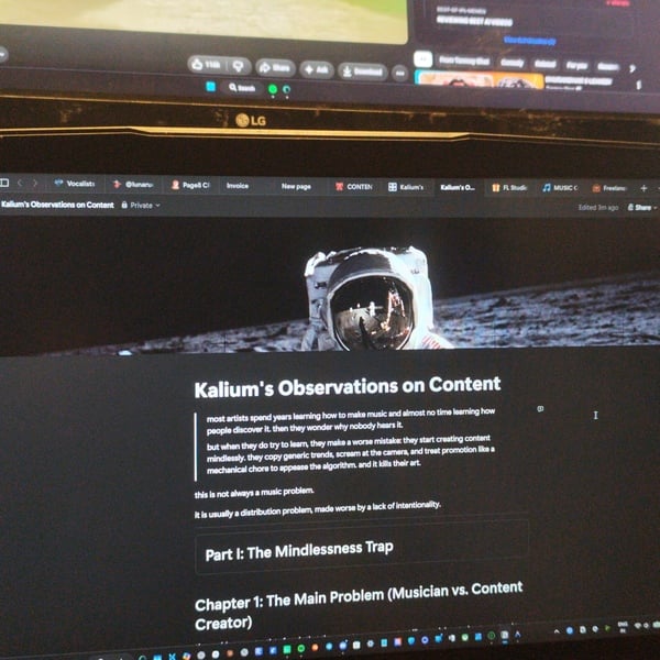 My Observations on Content Creation for Music Artists eBook